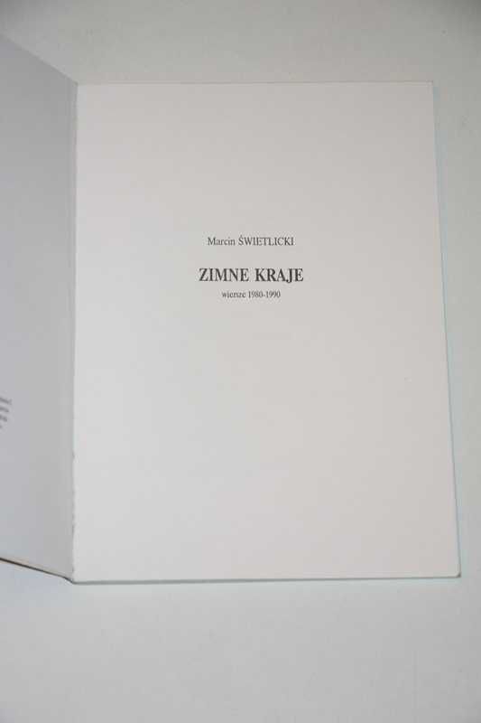Marcin Świetlicki, Zimne kraje  Brulion