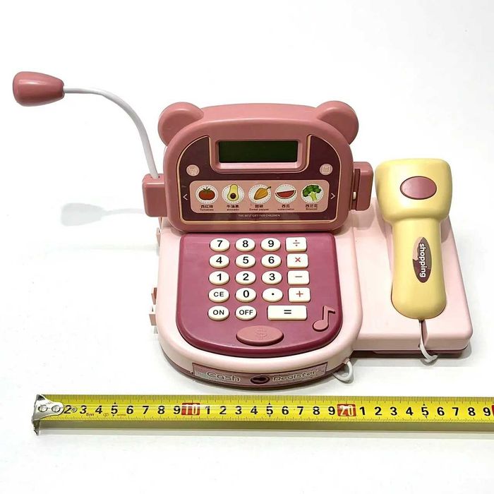 Касовий апарат дитячий зі сканером мікрофоном підсвічування