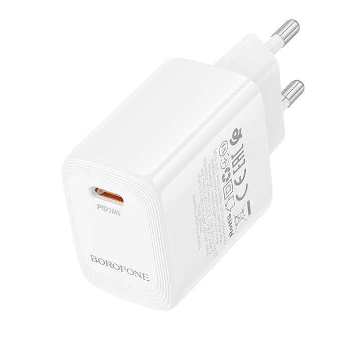 Borofone Ładowarka Sieciowa Bn26 Fuente - Typ C - Pd 20W Biała