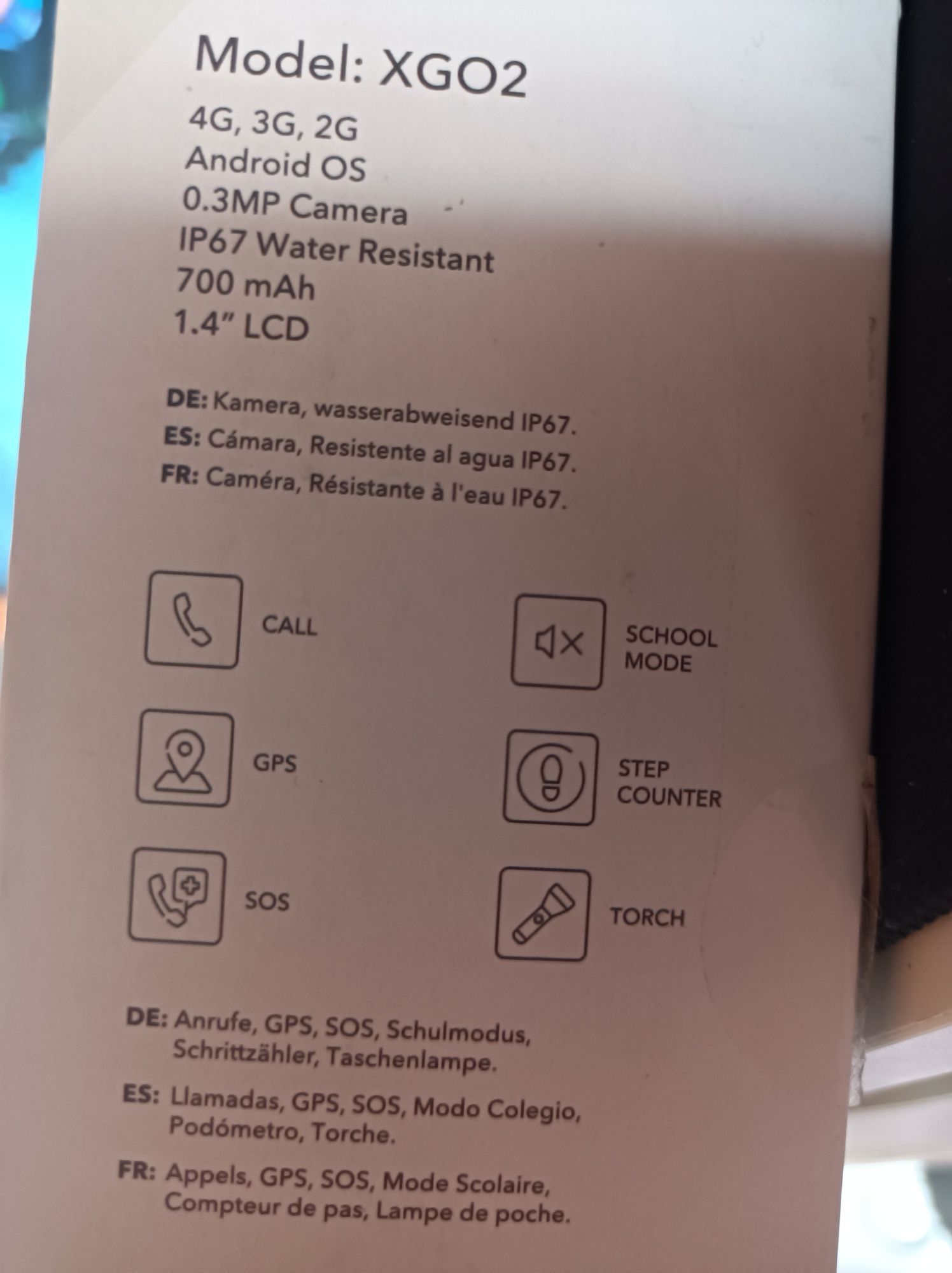 Smartwatch Xplora GO2