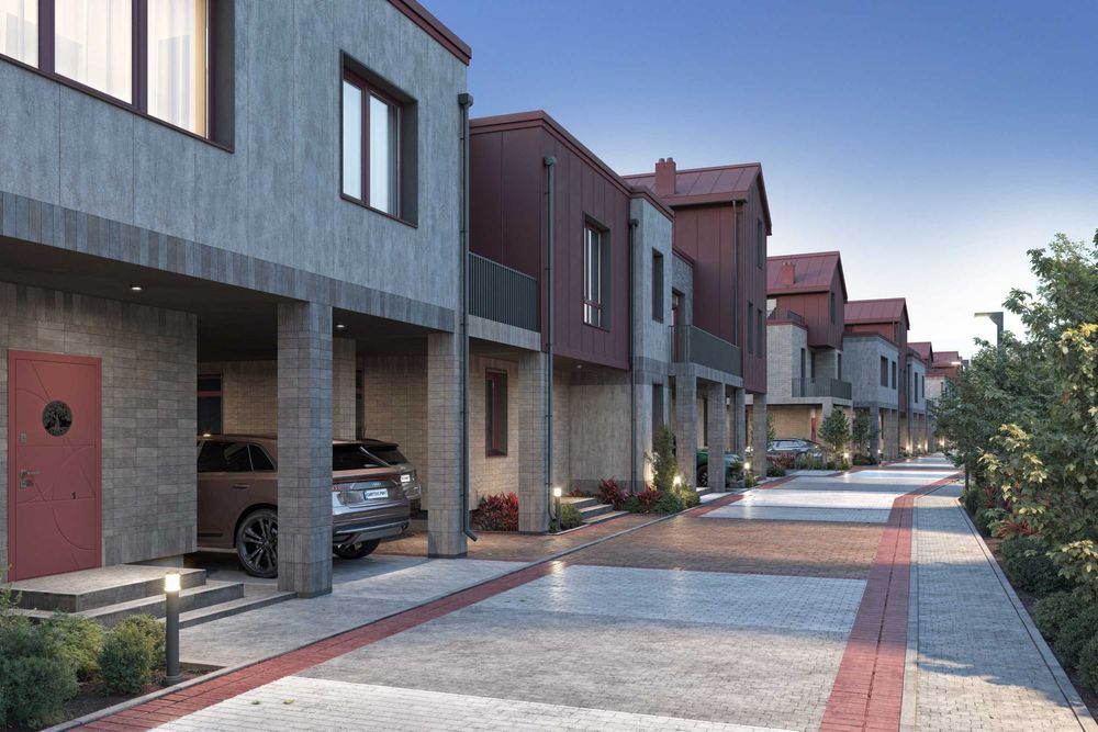 2-поверховий таунхаус. 4 кімнати, 3 тераси, 2 паркомісця