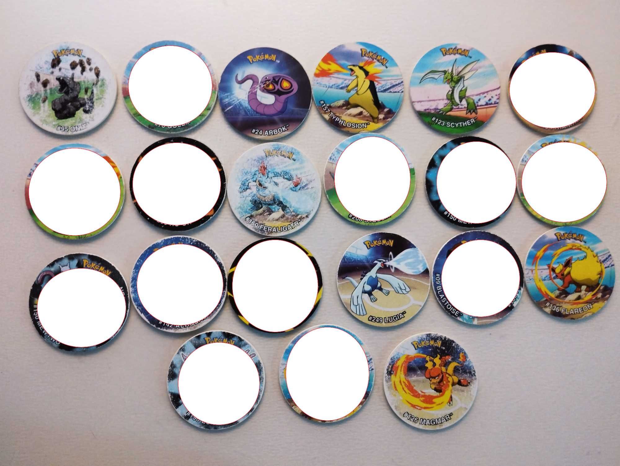 Pokémon Tazos, 2, 3, Stickers, Attack, League, NOX, Caderneta Tazos3