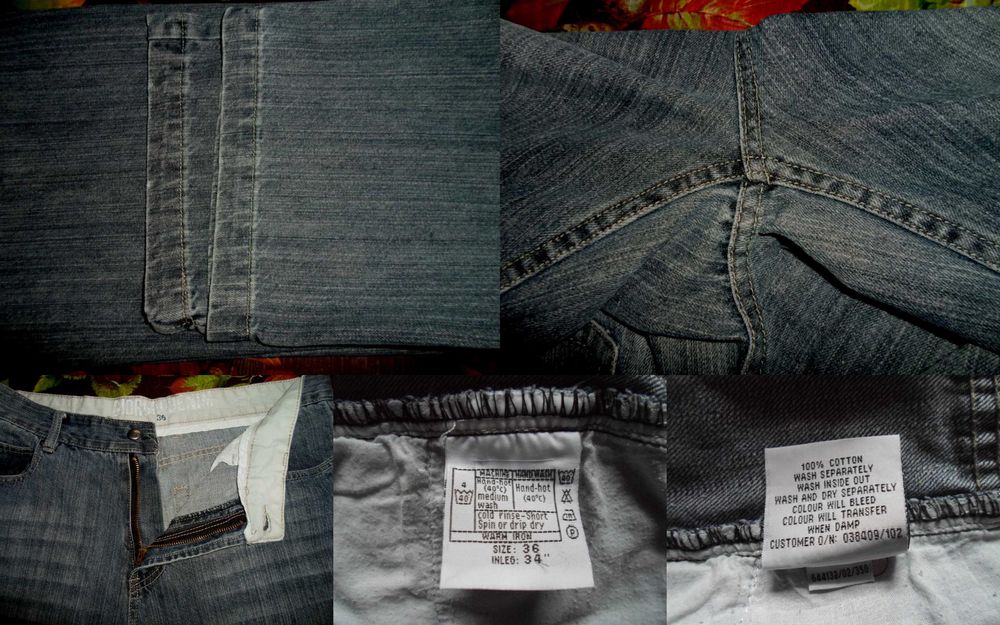 мужские джинсы  W 34/36 L 32-34 пояс 92-94-96 см