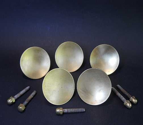 Антикварные ручки для мебели с крепление - латунь, сталь