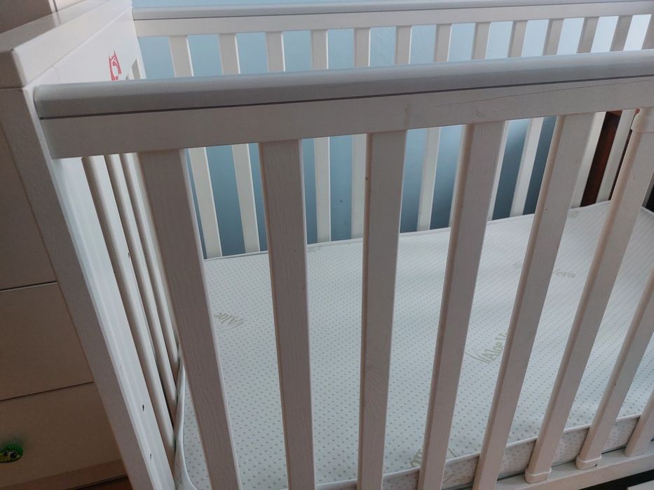 Łóżeczko dziecięce 120x60, cały zestaw, okazja!