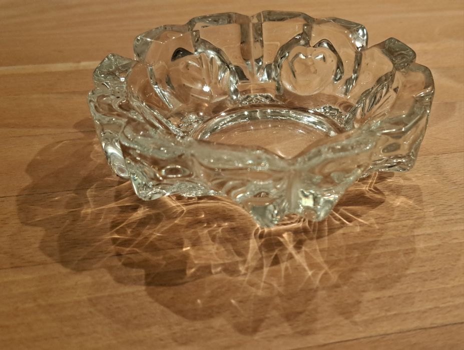 Popielniczka kryształowa PRL