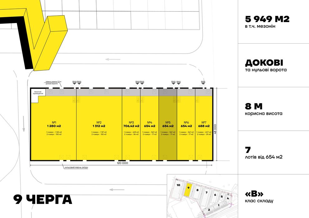 Новий склад 654 м² в ЛЦ PERETYN (поряд з митницею) у Львові
