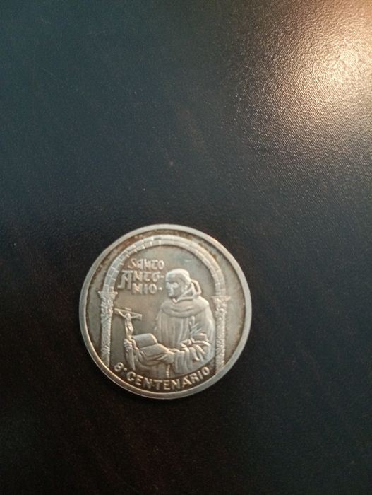 500 escudos  - 800 Aniversário Santo António	- Portugal 1995 - Prata