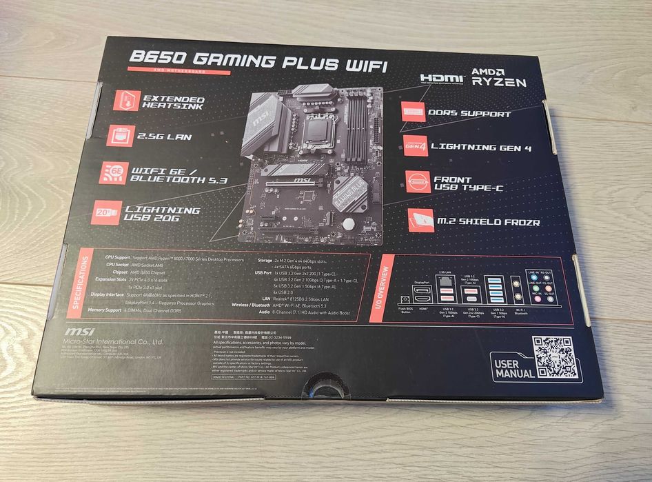MSI B650m gaming plus wi fi