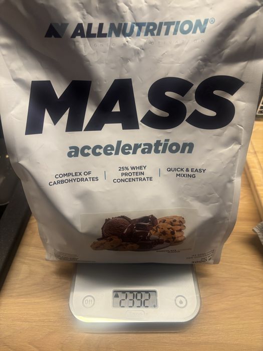 Gainer Mass AllNutrition 3000g Cookie&Cream kreatyna białko bcaa bulk