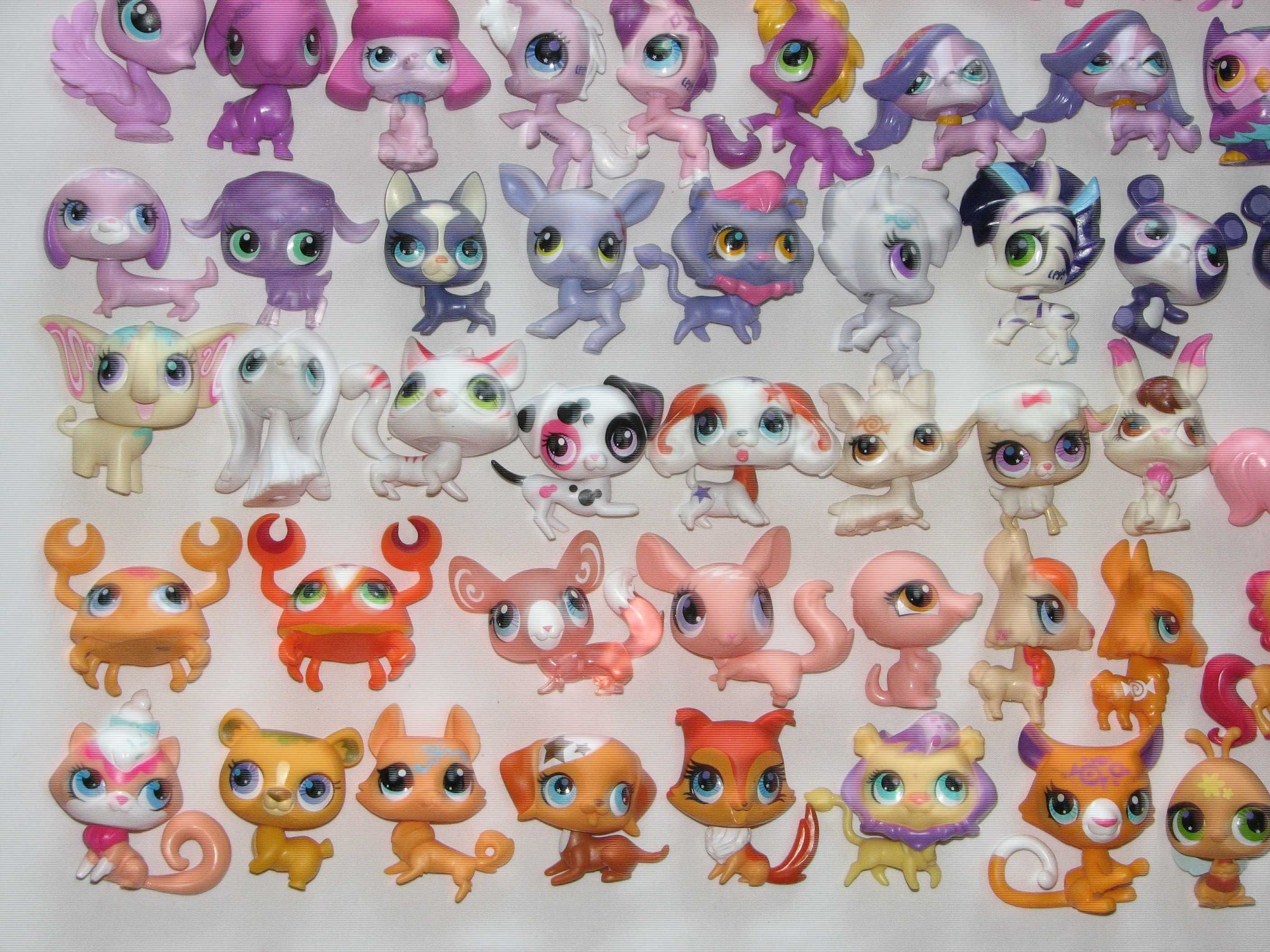 Littlest pet shop - morskie - różne lps - ruchome wyciągane głowy