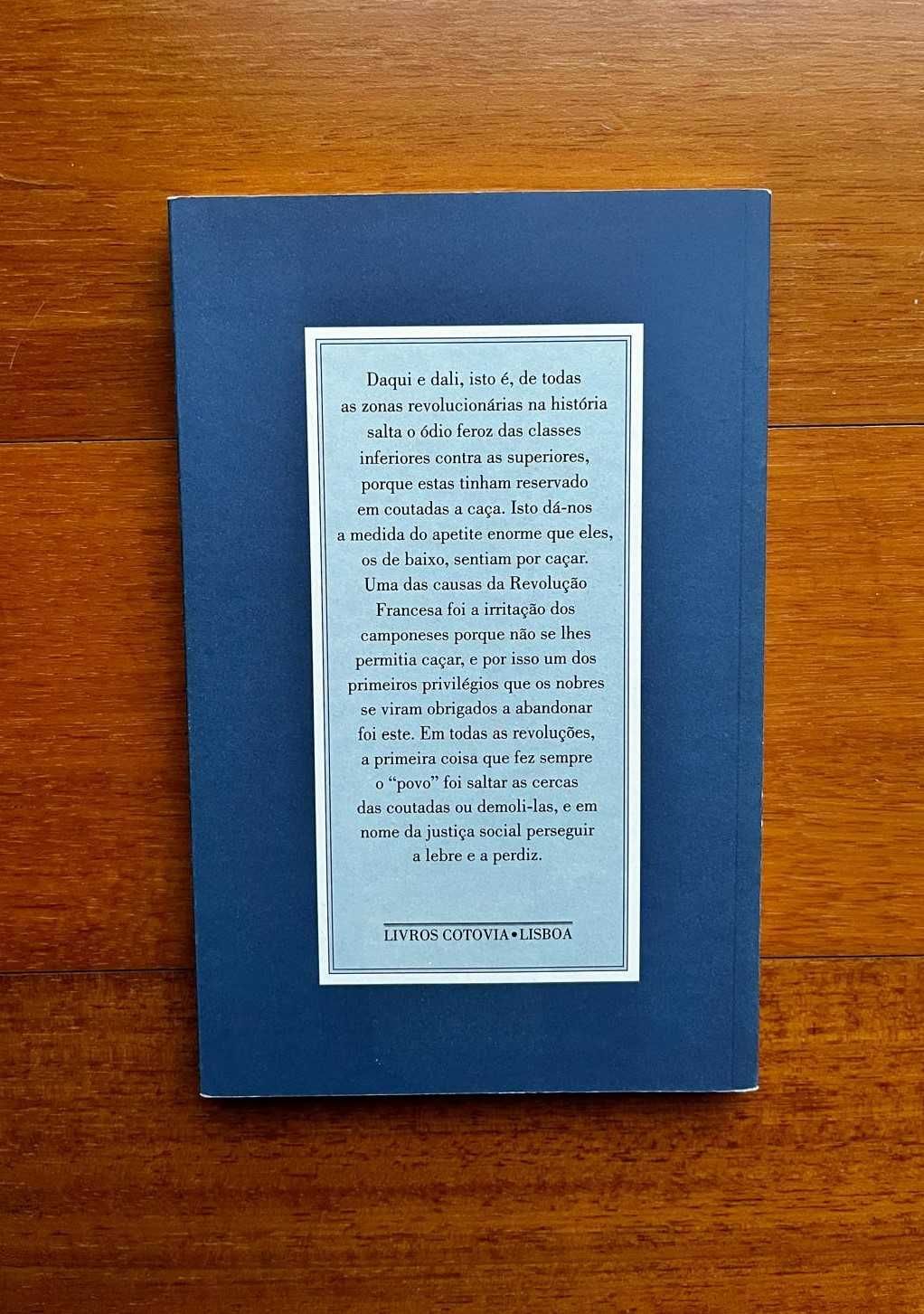 "Sobre a Caça e os Touros" de José Ortega y Gasset