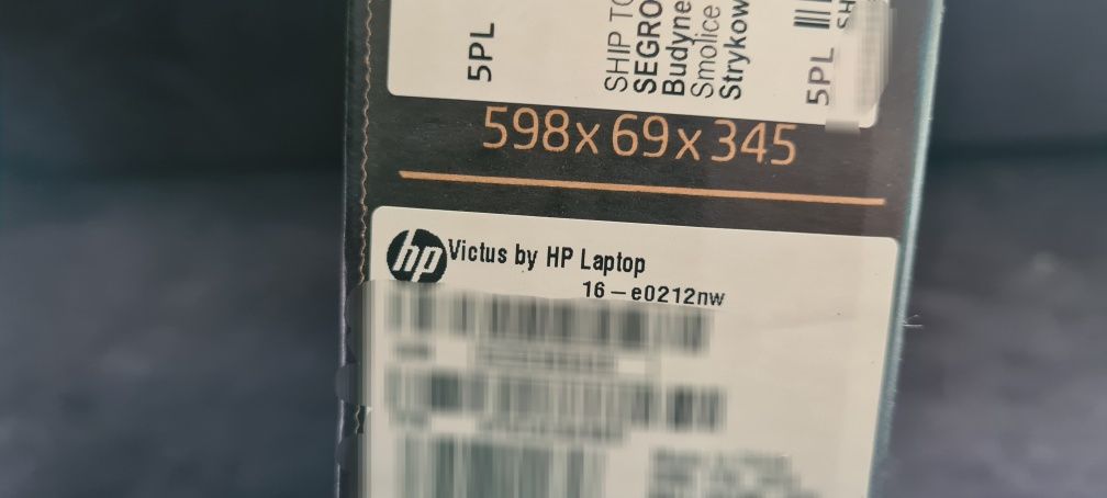 Laptop HP VICTUS 16 R7 RTX3060 1TB 16GB RAM