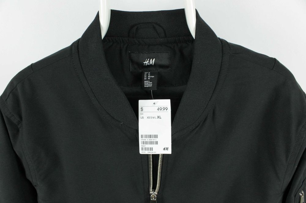 Якісна Утеплена Куртка бомбер H&M Padded Bomber Розмір XS-S-M