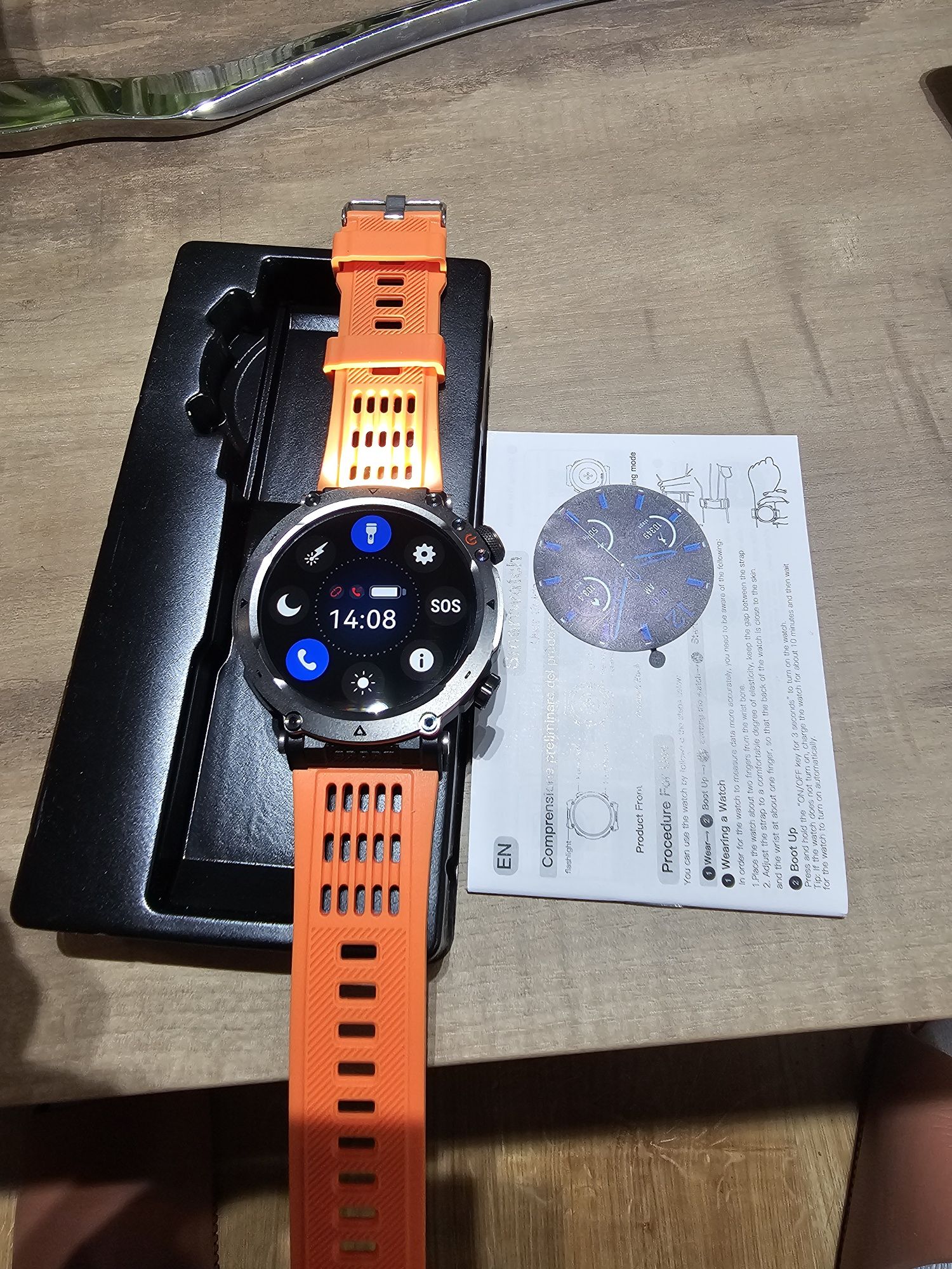 Zegarek sportowy led android LCD GPS