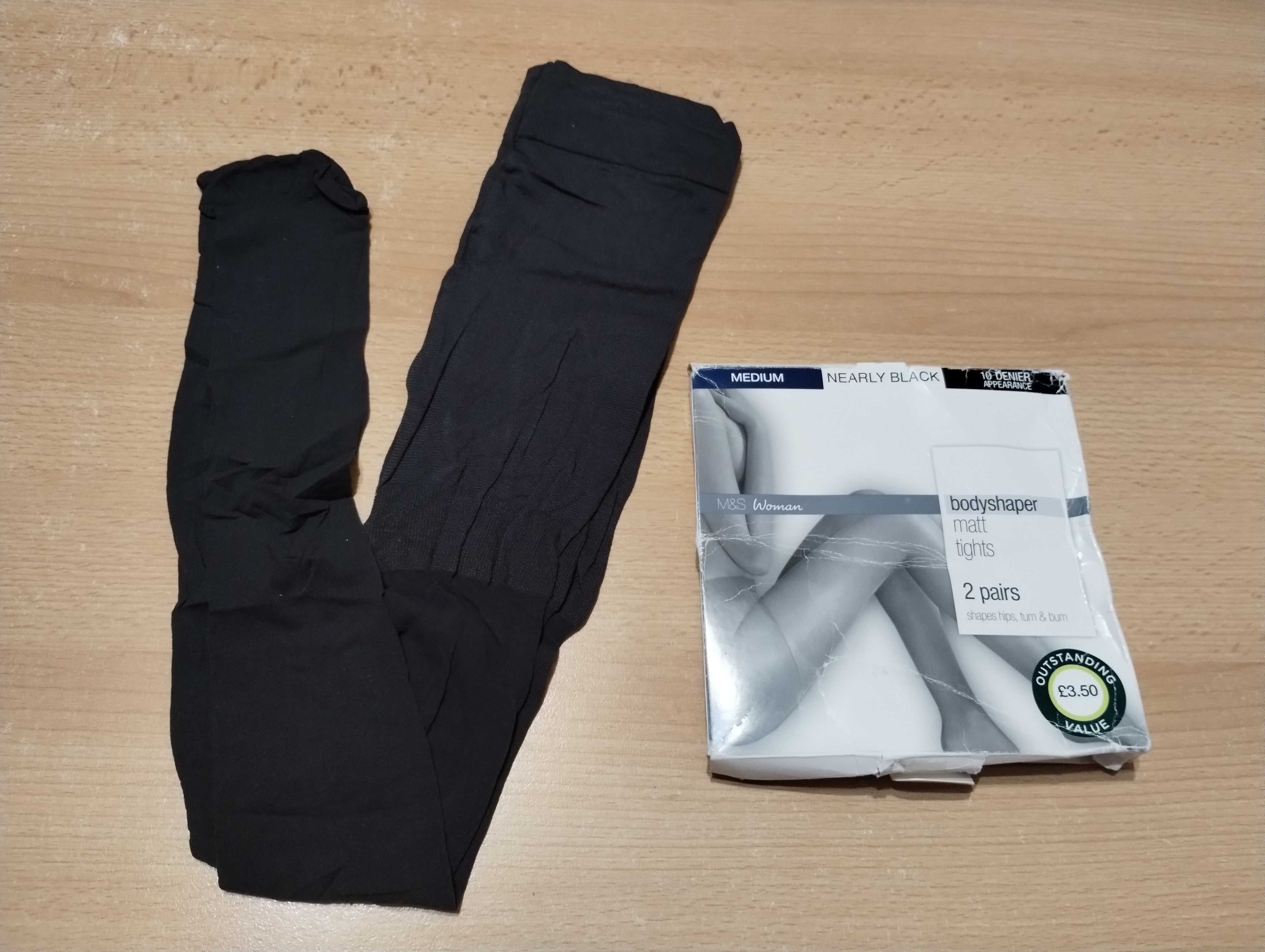 M&S Rajstopy body shaper 10 DEN jedna para rozmiar M