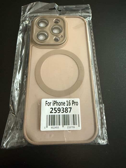 Etui iPhone 16 Pro Pustynny tytan Mag Safe i szkło nowe