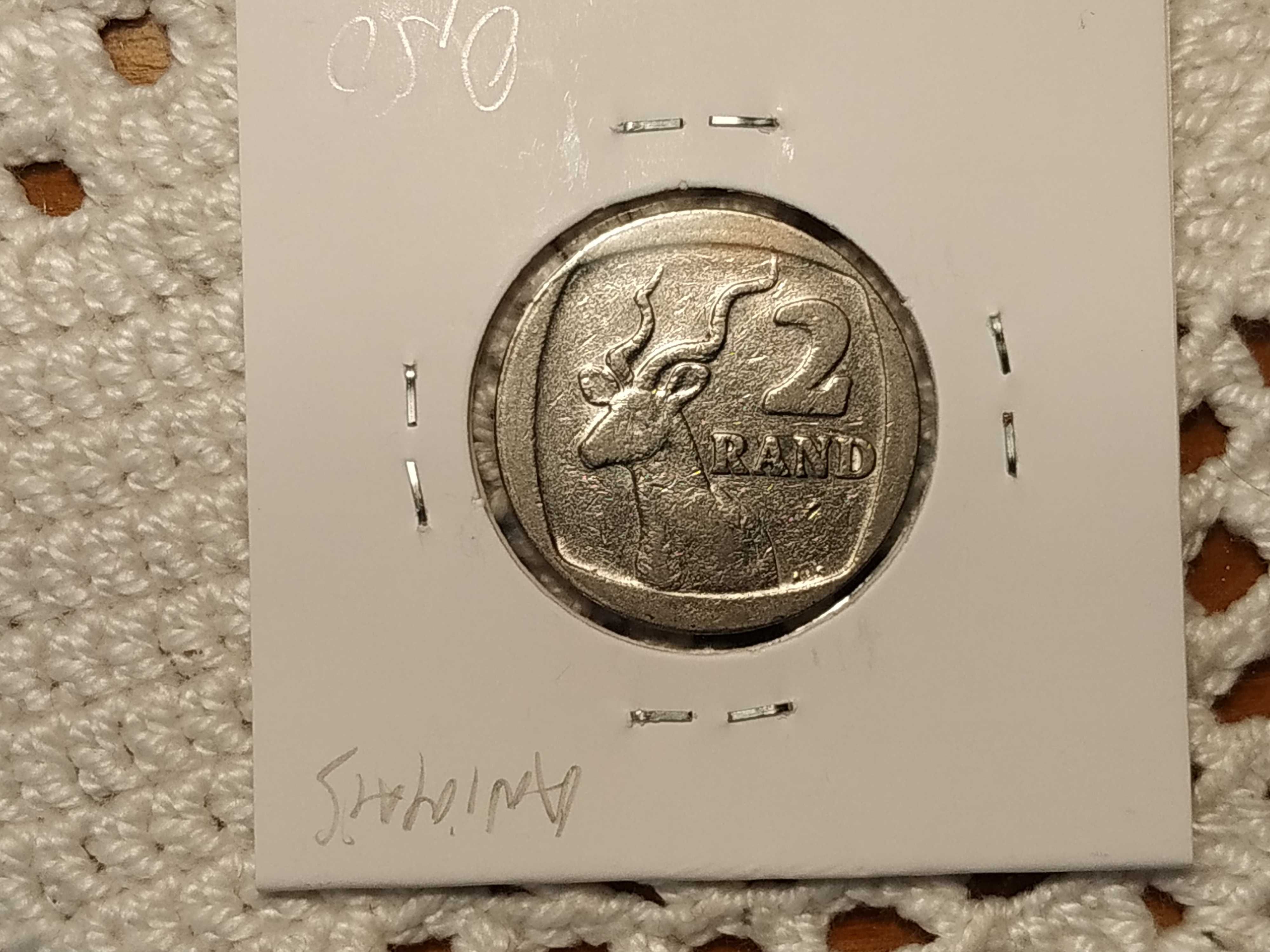 África do Sul - moeda de 2 rand de 1990 (animais)