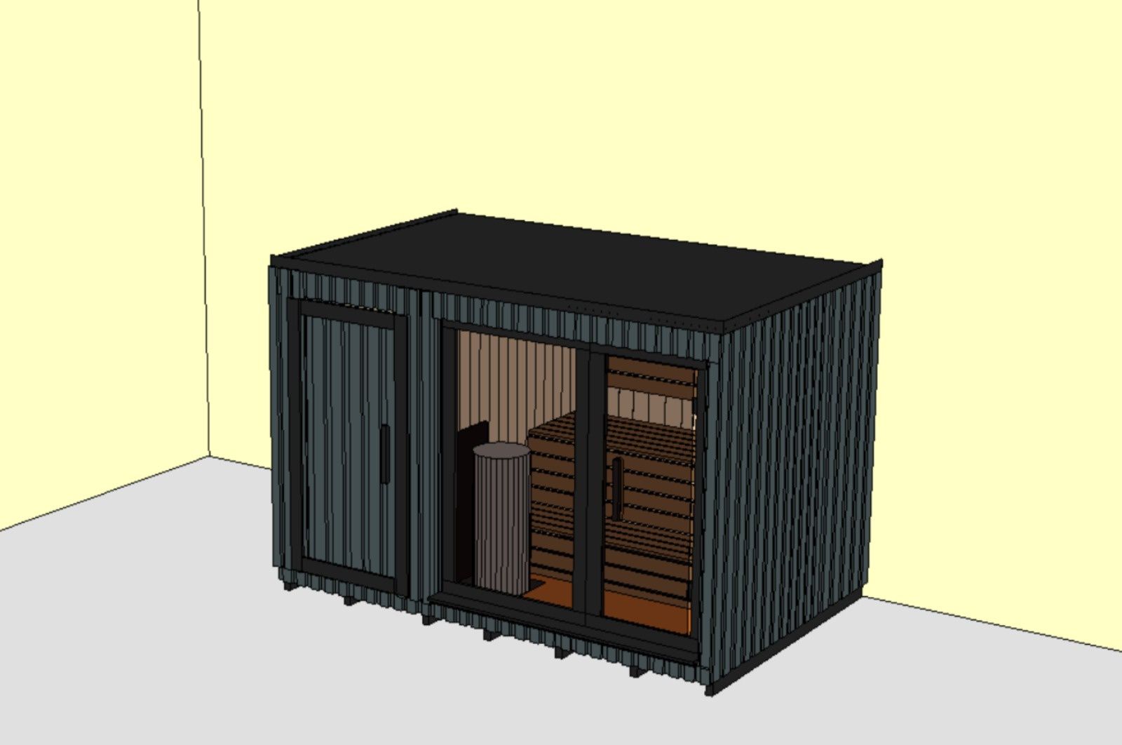 Nowoczesna sauna ogrodowa - wyposażenie premium