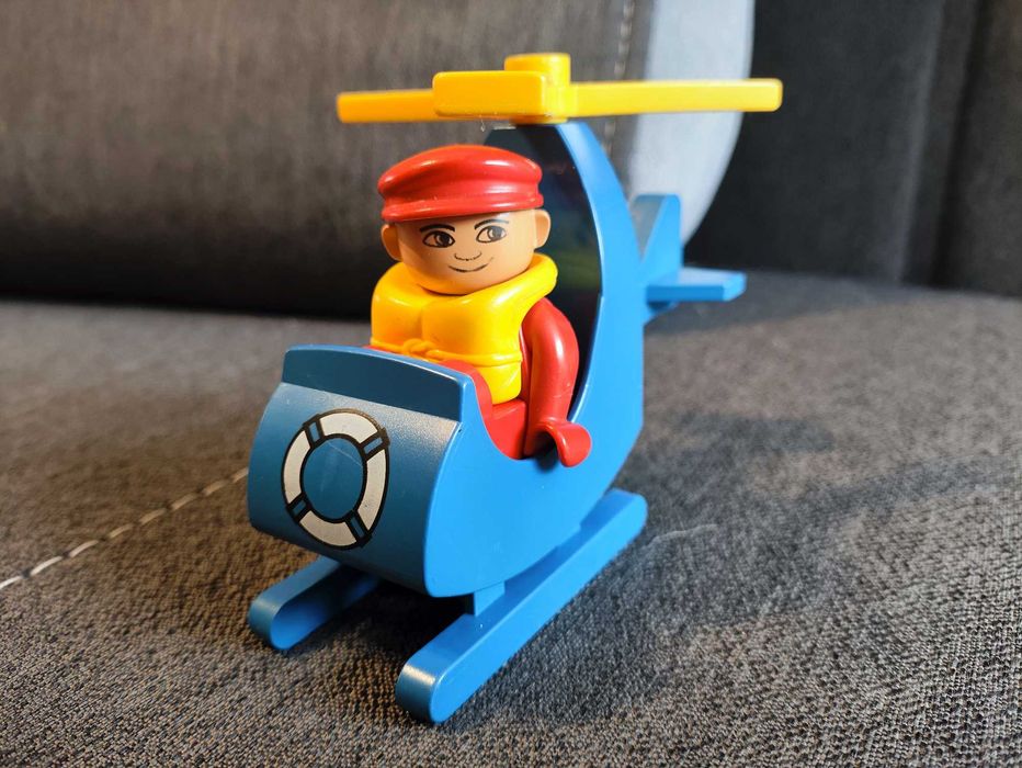 Bardzo stary zestaw LEGO Duplo 2619 (Helikopter Ratowniczy) z 1984r.