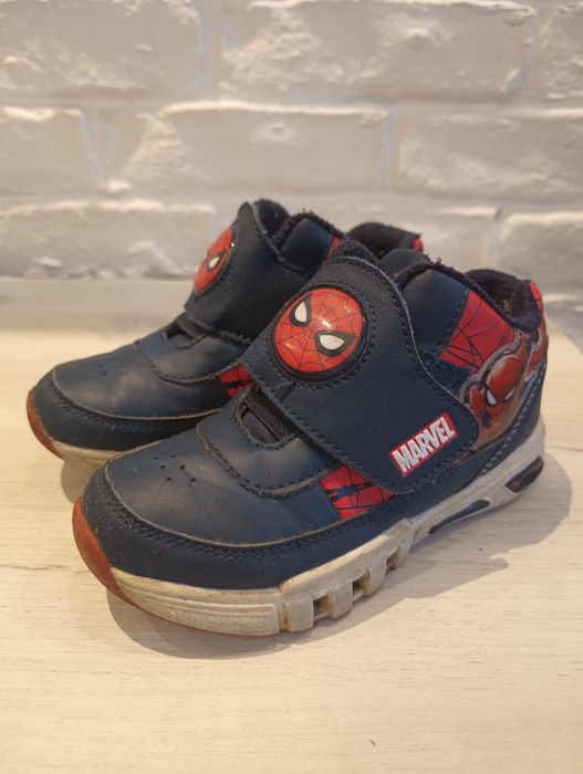 Buty świecące do kostki Spider-Man rozmiar 28