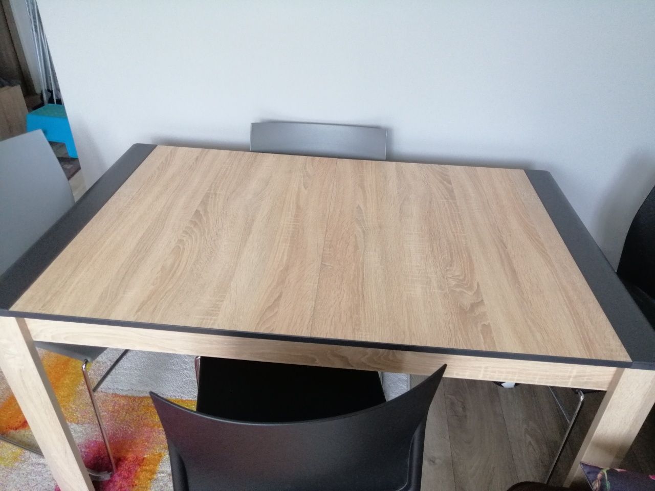 Stół Dąb Sonoma 135/82 +50 cm.