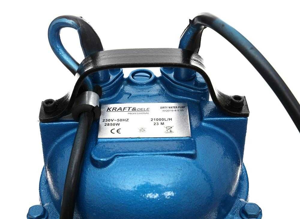 Pompa do WODY BRUDNEJ z pływakiem i rozdrabniaczem 2" 2850W KD761