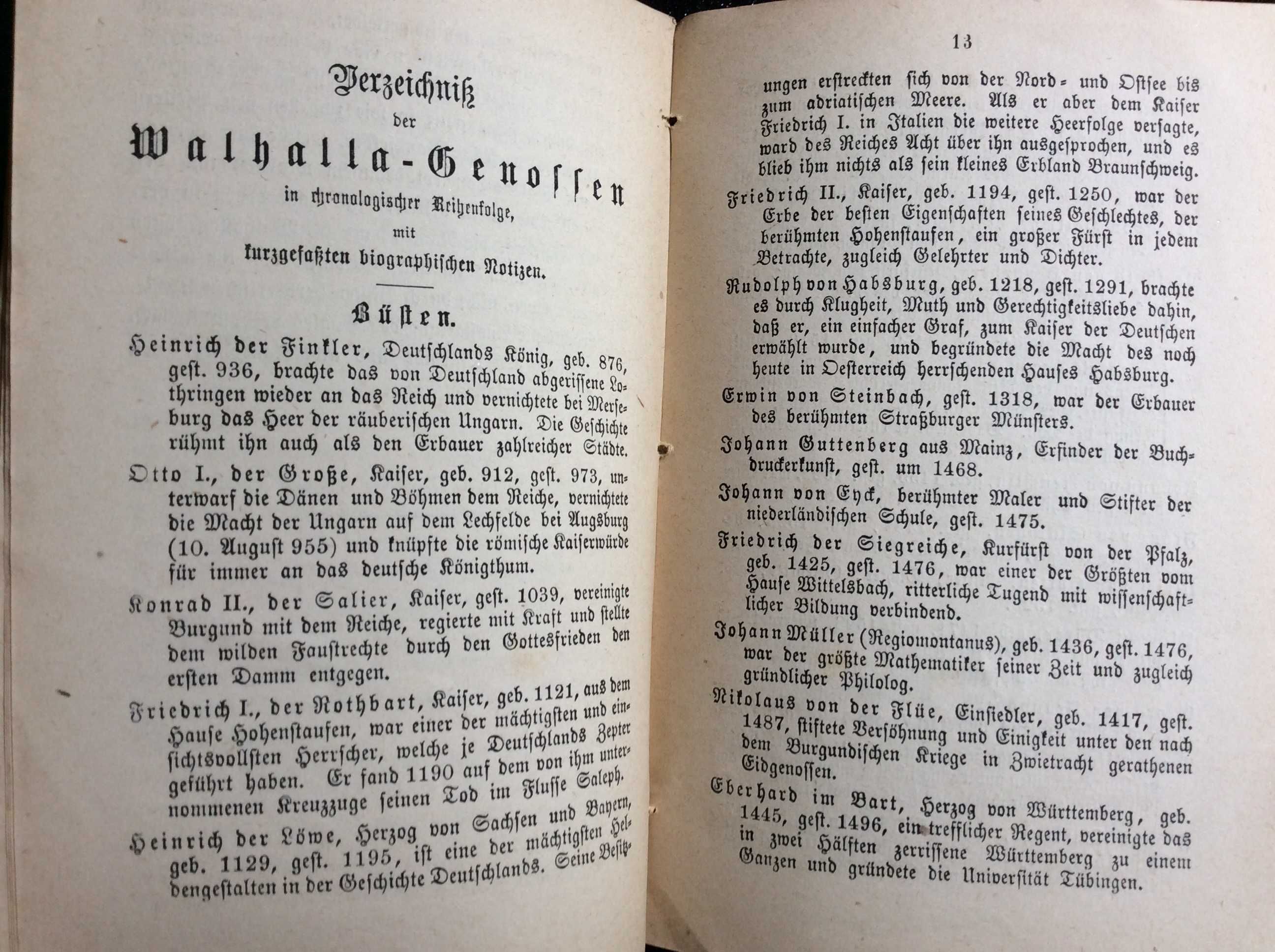 Kurzgefasste Geschichte und Beschreibung der Walhalla...1882