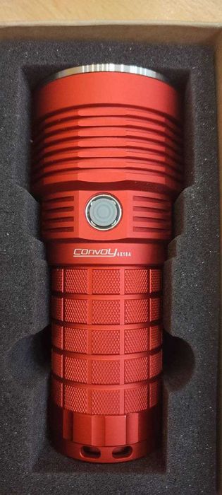 Фонарик Convoy 4X18A SBT90.2 красный