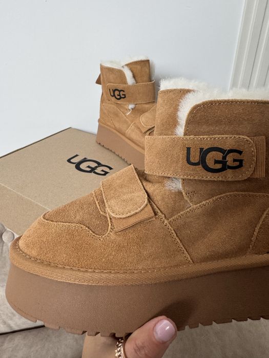 Ugg mini platform натуральний замш, хутро, овчина. Фото вживу, олх