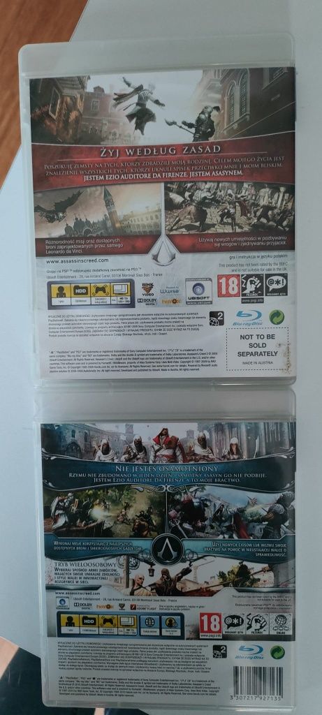 2x Assassin's Creed ps3 PL