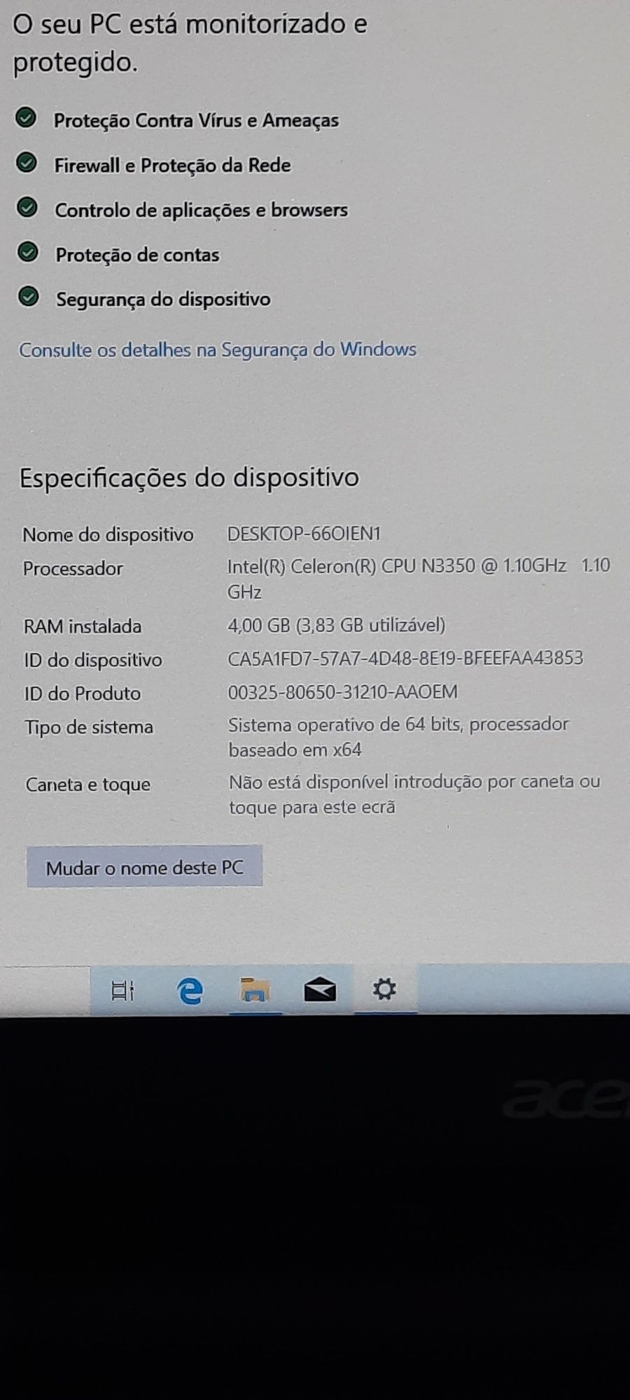 Acer aspire ES 15 para peças