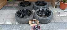 Conjunto jantes Borbet 16" 4x108 + espaçadores + pernos