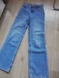 spodnie jeansy  Bershka rozm 32 (XXS) pasuje na 34 (XS)