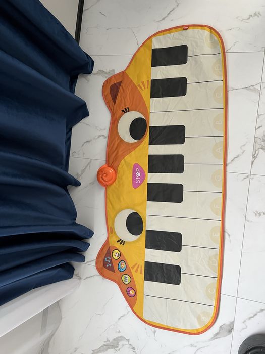 Музыкальный коврик пианино кот