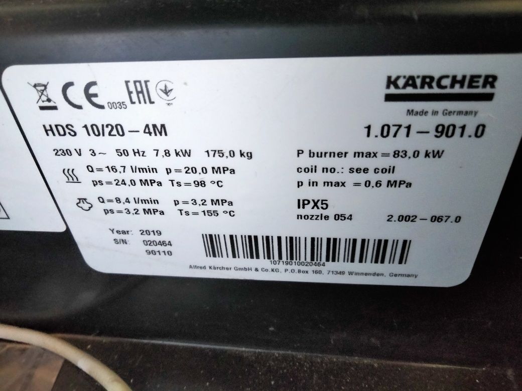 karcher hds 10/20-4 m myjka  goracowodna 1.071-901.0