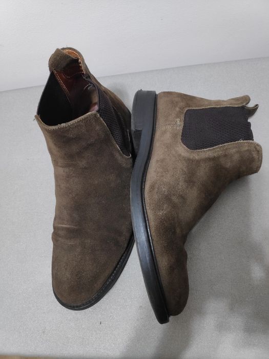 Botas homem camurça castanha n°42