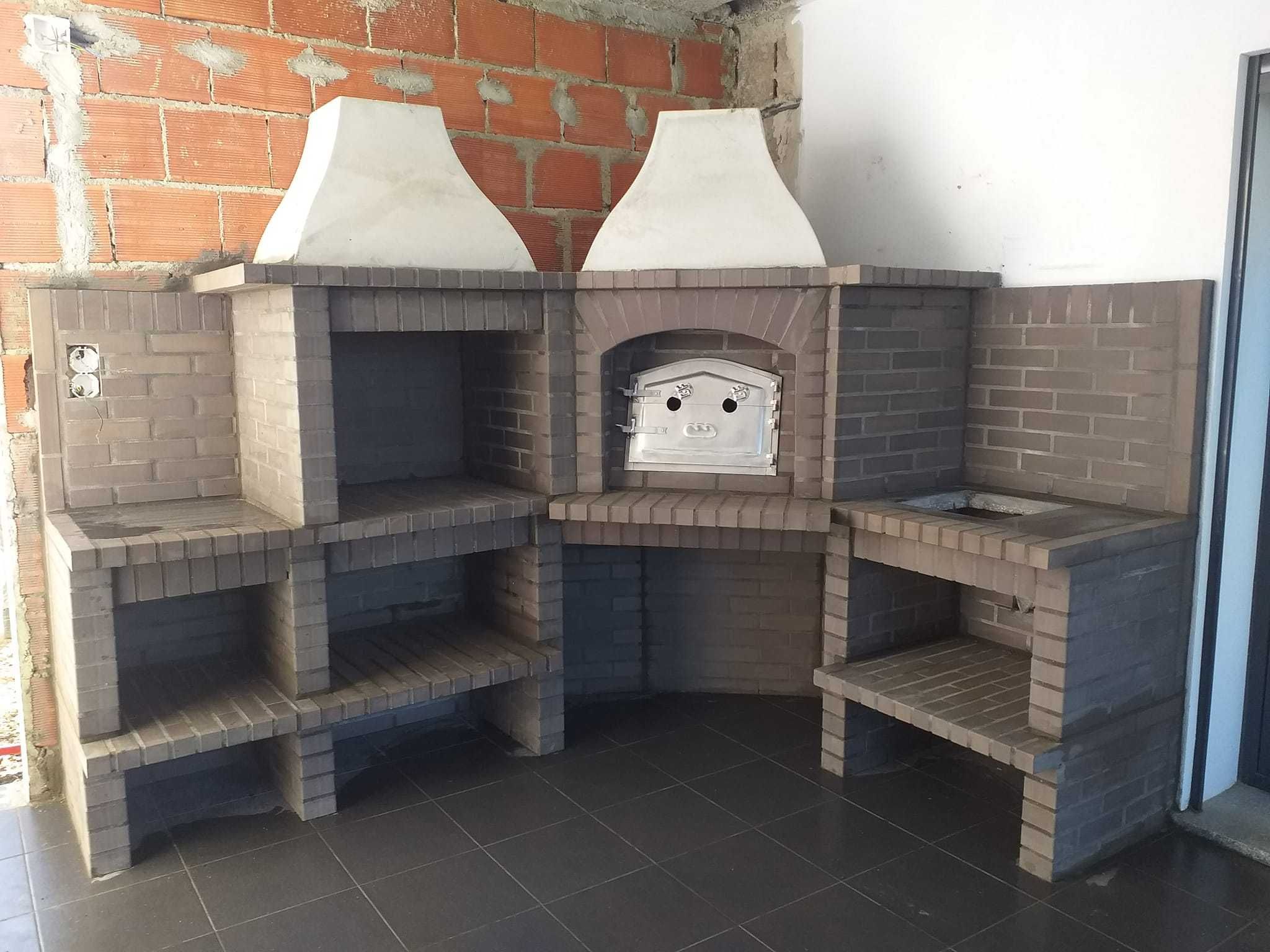 Churrasqueiras com forno rusticas por medida