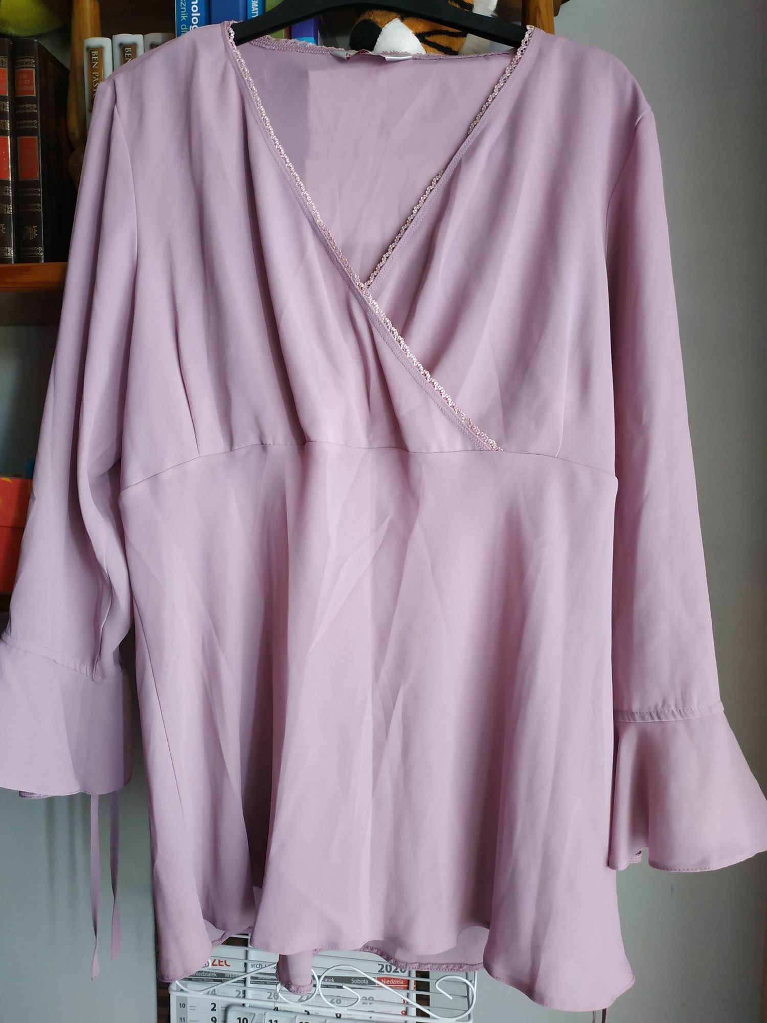 Wiosenna bluzka koszula Boho vintage 46