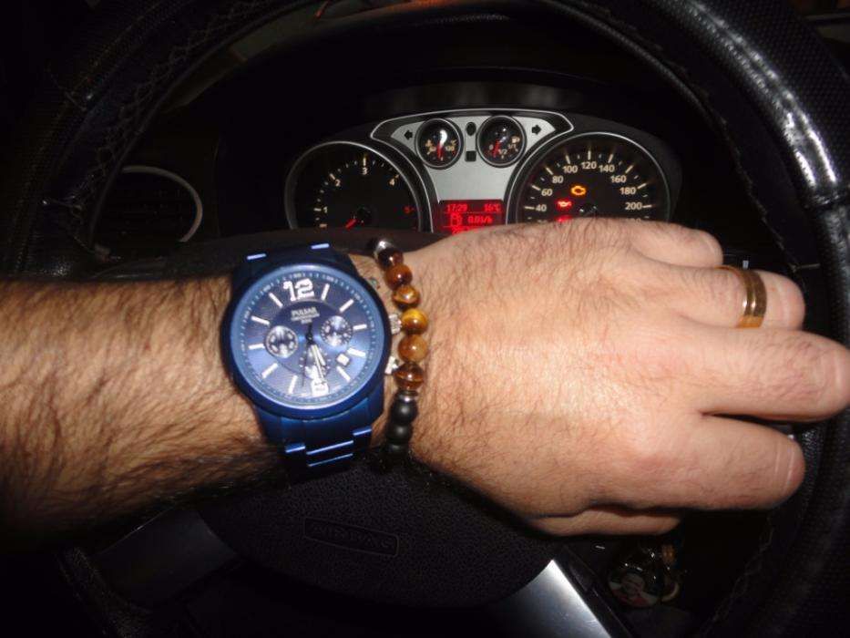 Pulseira Masculina com Olho de Tigre