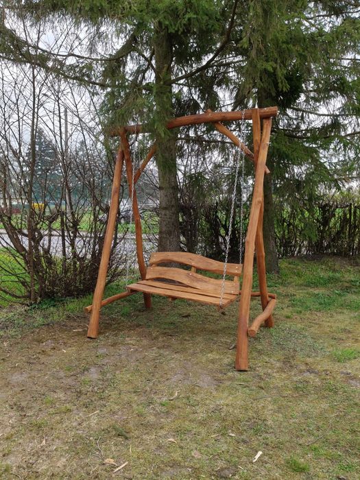 Huśtawka dębowa ogrodowa