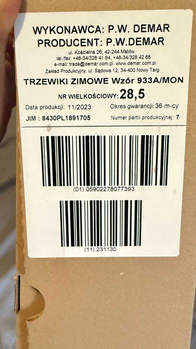 Buty wojskowe wzór 939/mon
