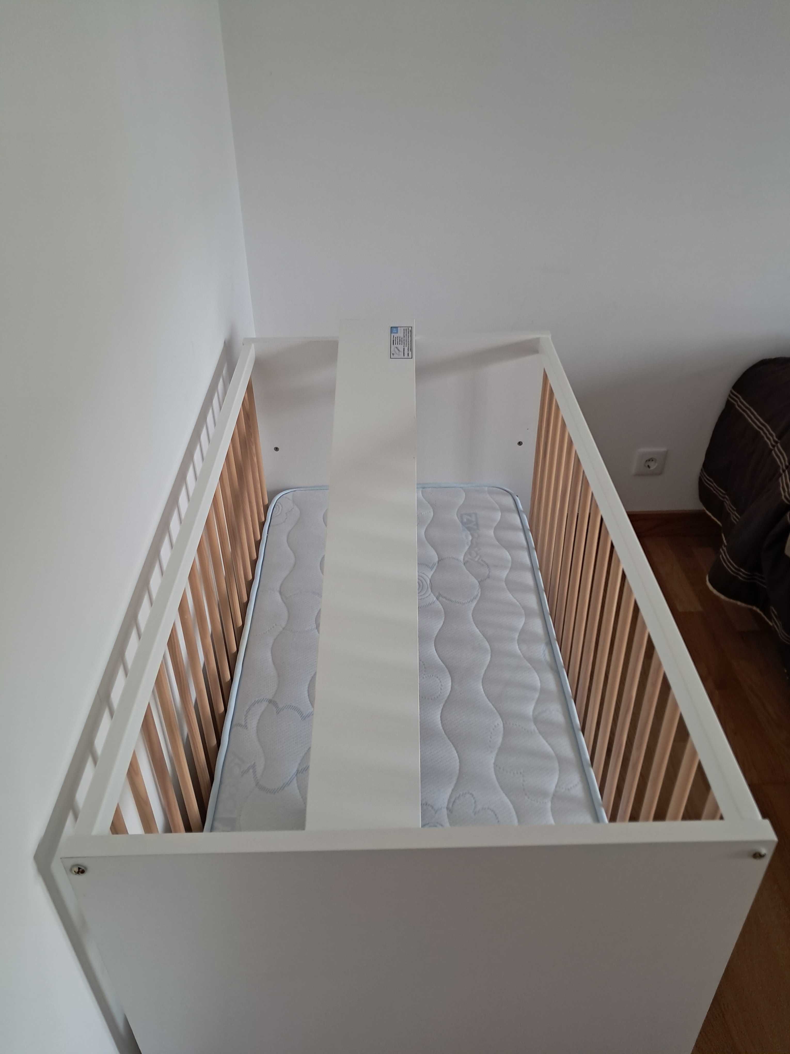 Berço Zippy (120x60cm), 3 em 1/Colchão Ortopédico/Kit Co-Sleeping