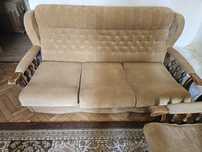 Sofa rozkładana + 2 fotele