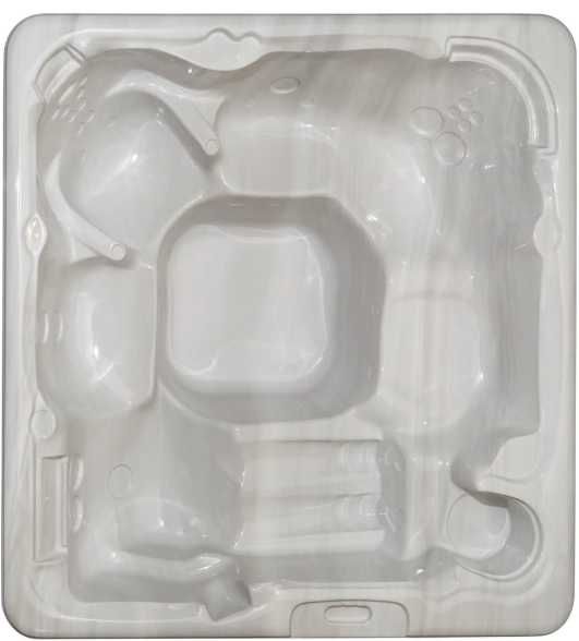 Jacuzi ogrodowe SPA Balboa 220×220×92 cm Akryl.  Pokrywa schody