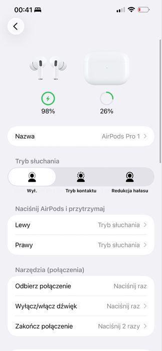 ORYGINALNE Słuchawki dokanałowe APPLE AirPods Pro ANC