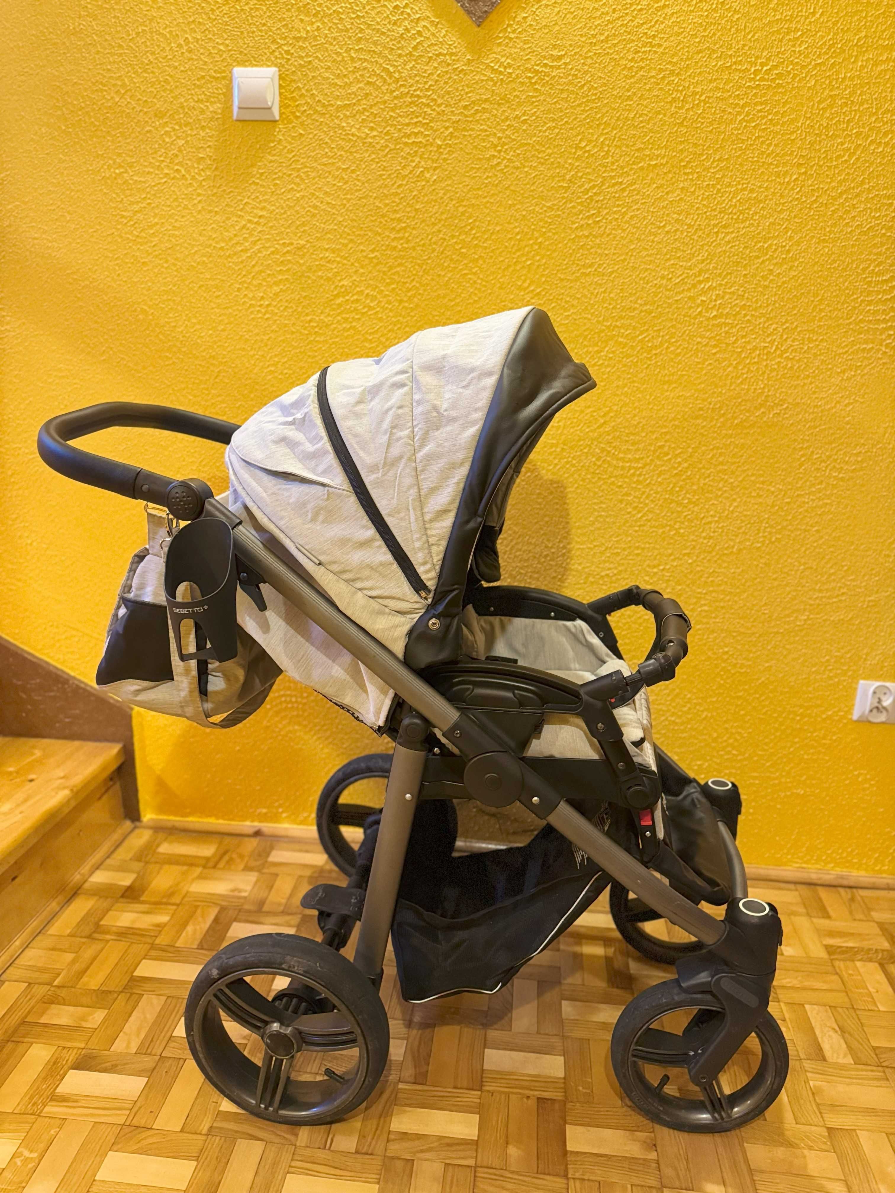 Wózek Bebetto Vulcano + fotelik Cybex Aton 5 + AKCESORIA