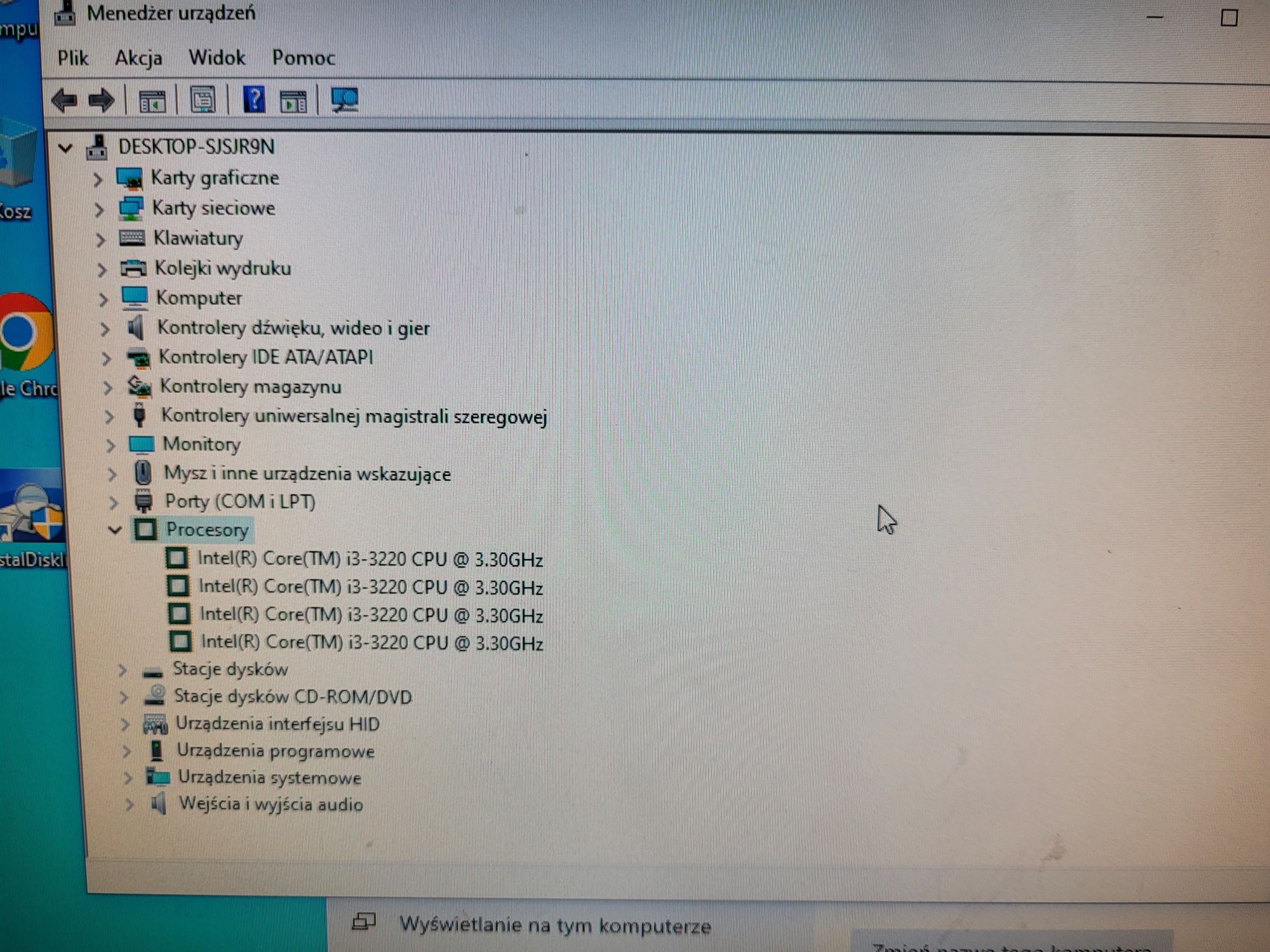 Komputer i3-3222, hdd 250GB