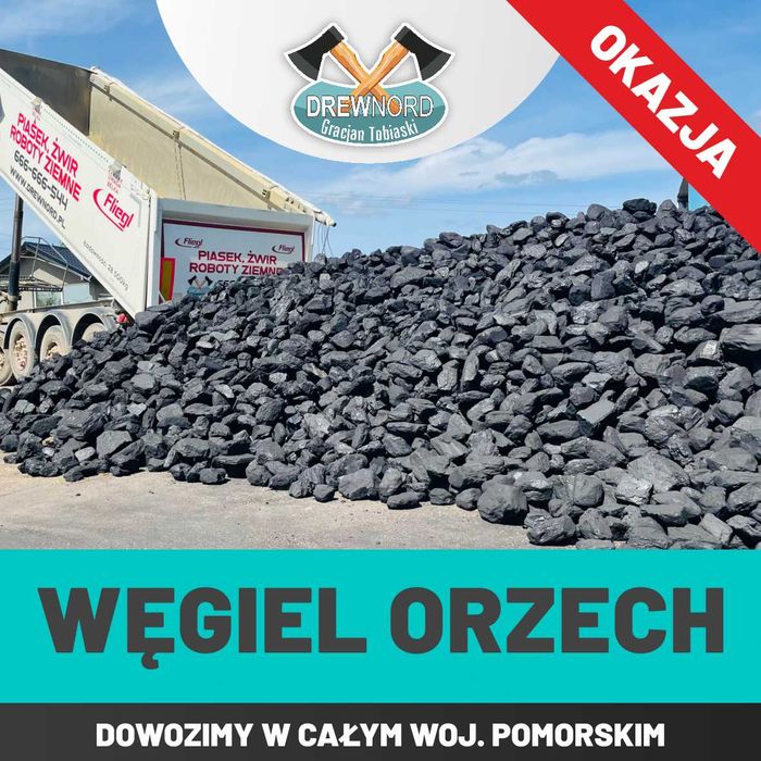 Węgiel Orzech | 1 290 zł | Transport GRATIS! | Niska Cena!