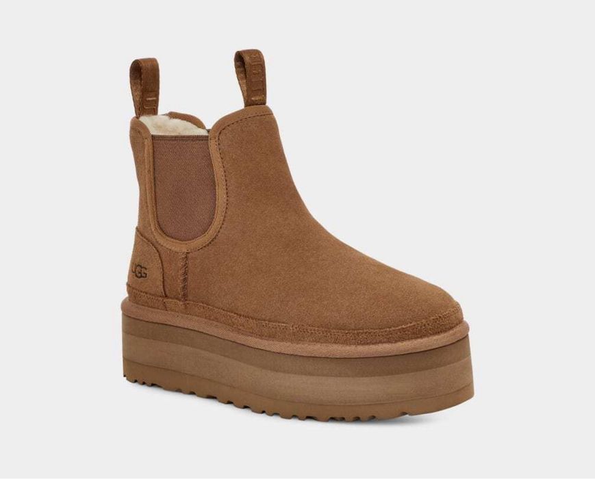 Оригинал UGG platform chelsea chestnut угги челси платформа каштан